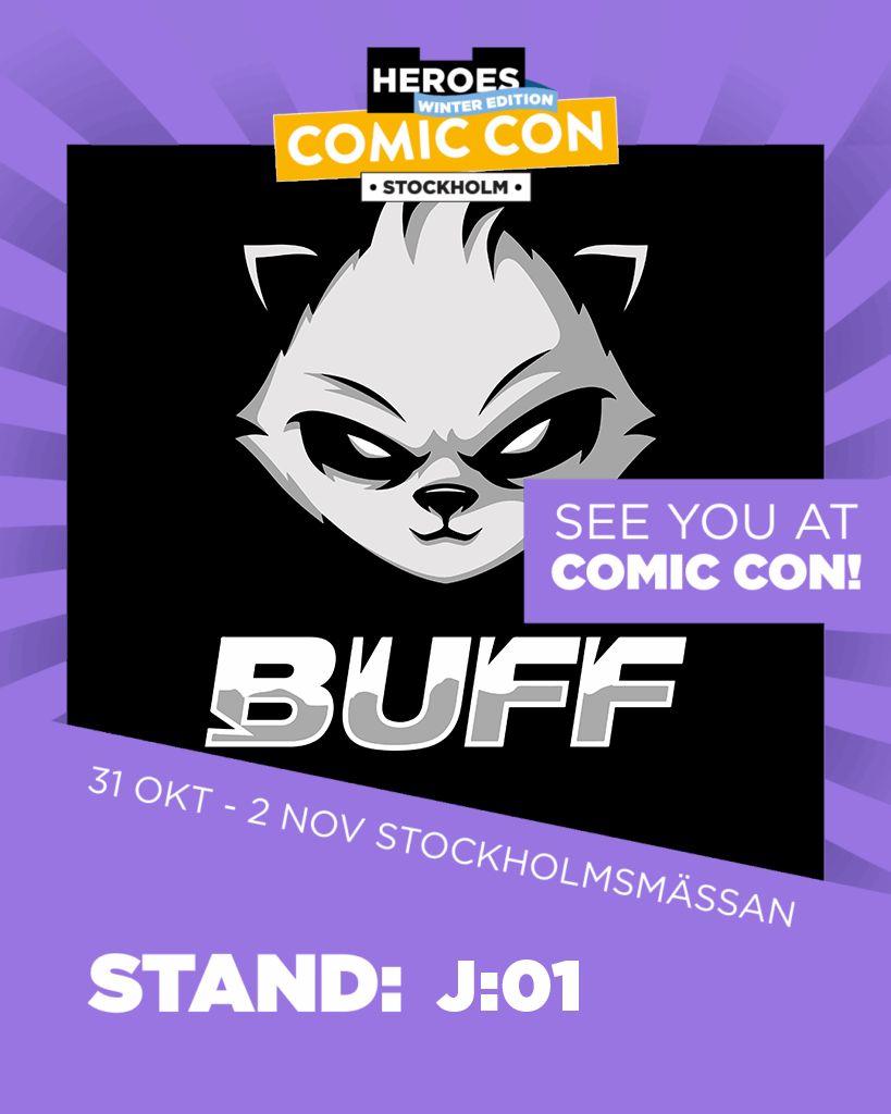 BUFF Energy Takes on Comic Con Stockholm 2025 β Join the Hype! β‘οΈ