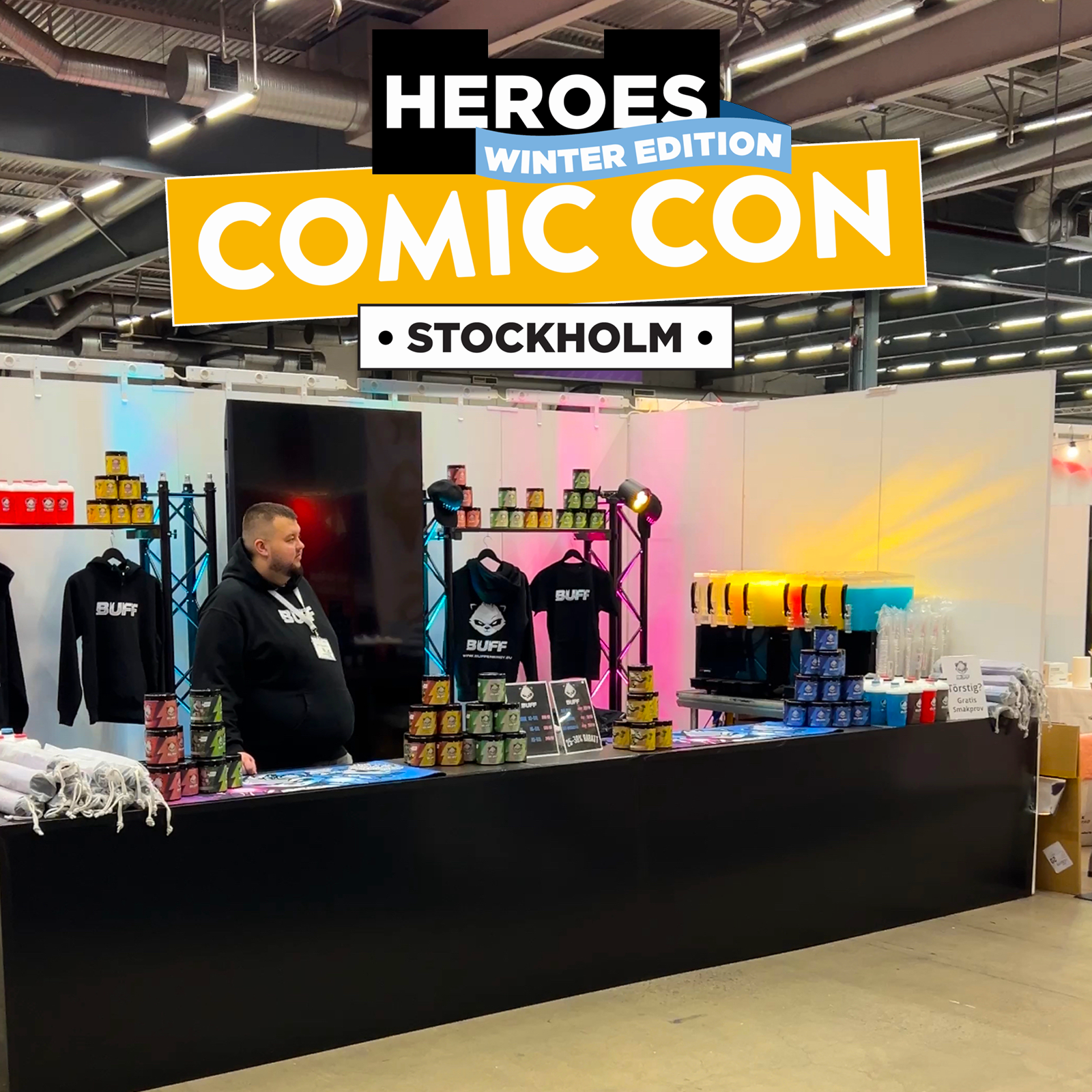 BUFF Energy at Comic Con Winter Stockholm 2025 – A Weekend Full of Energy and Amazing People