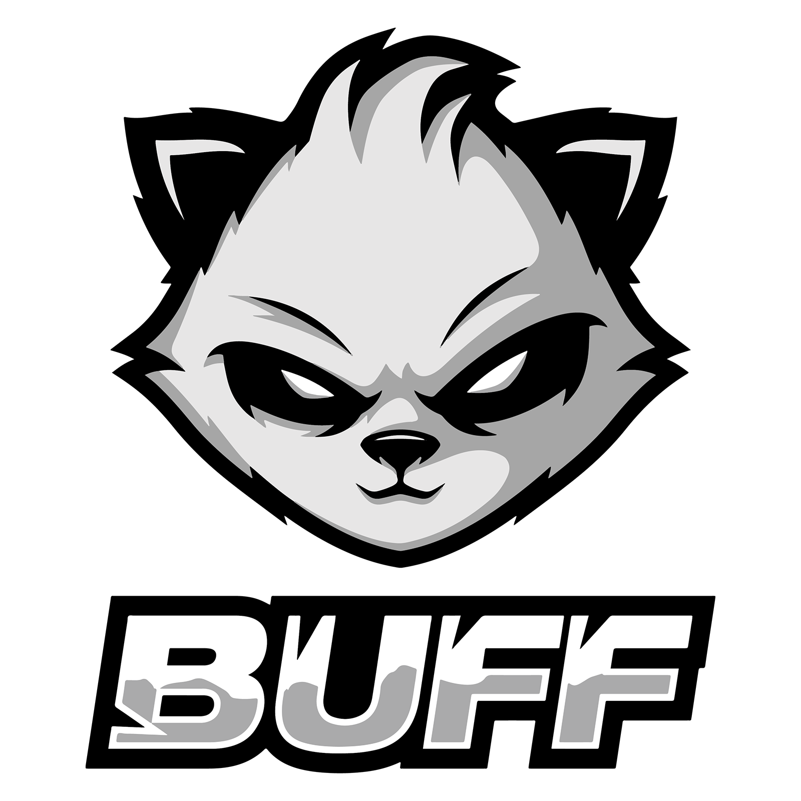 Sticker-Panda & Buff (one piece)
